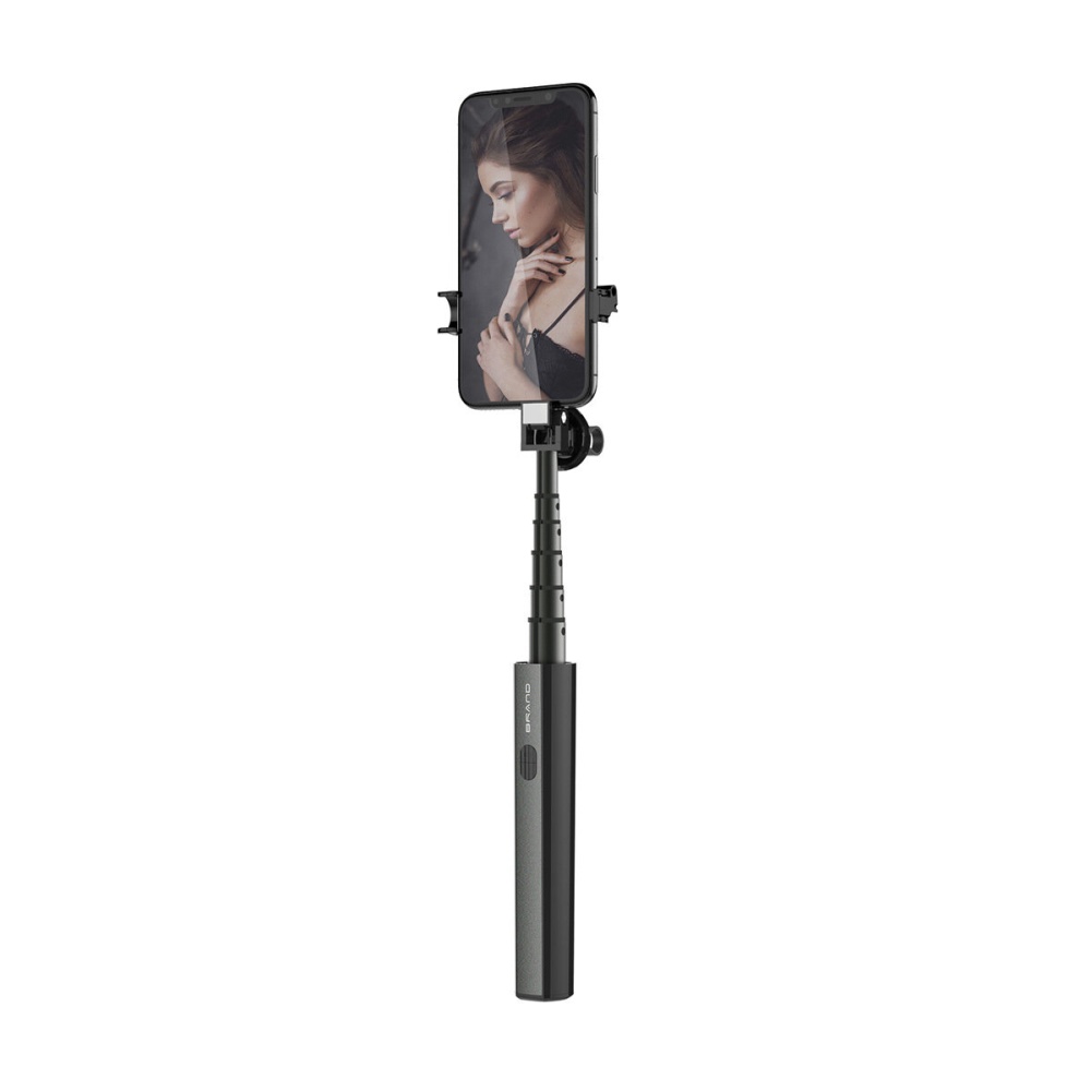 P9 bluetooth Mini Expandable Selfie Sticks Live Stream Holder Shrink Tripod Stand Monopod Self-Timer for iPhone IOS Android - Black - Image 2