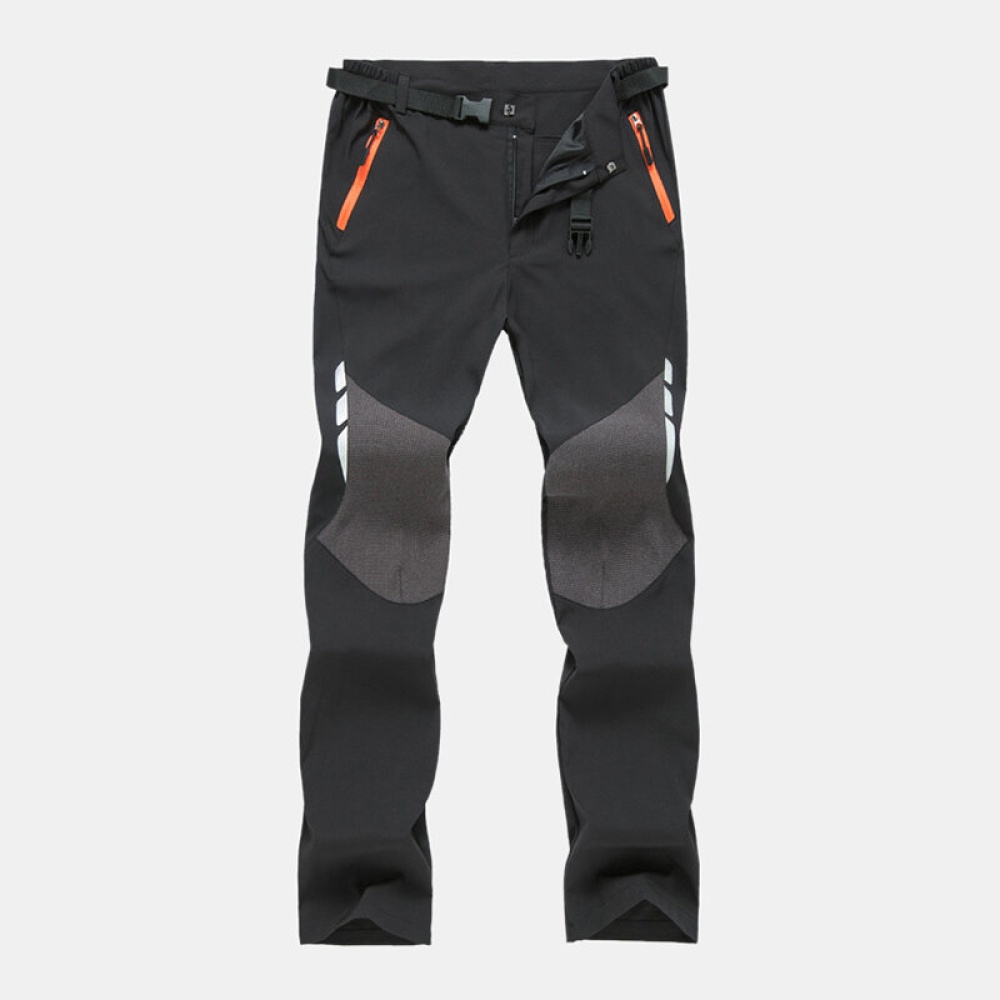 Mens Outdoor Quick Drying Breathable Thin Climbing Pants - L Grey - Image 2