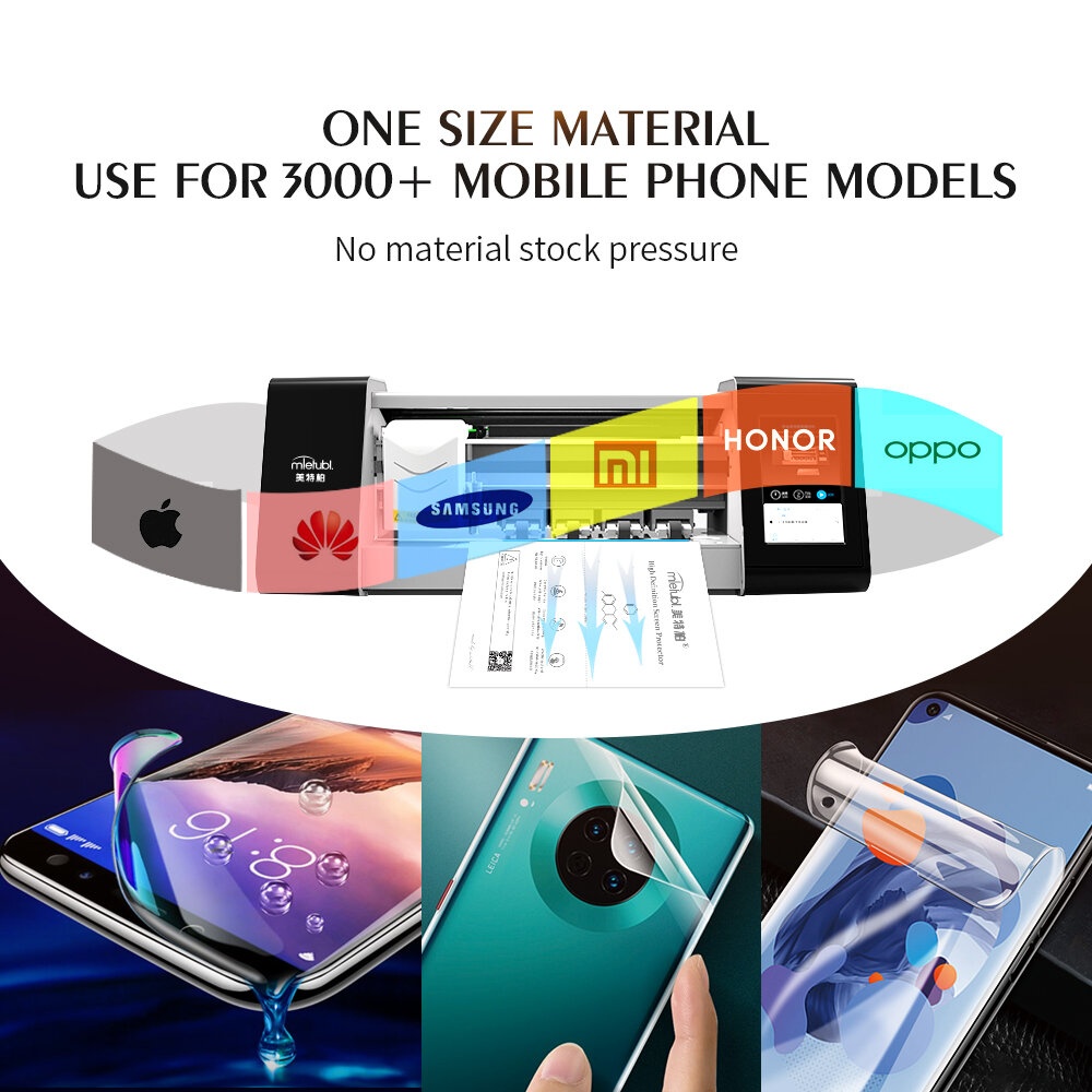 Mietubl 50PCS/ Set Intelligent Screen Protector Cutter DIY Consumables High Definition / Matte / Anti-Blue Light TPU Screen Protector Making Material - Image 2