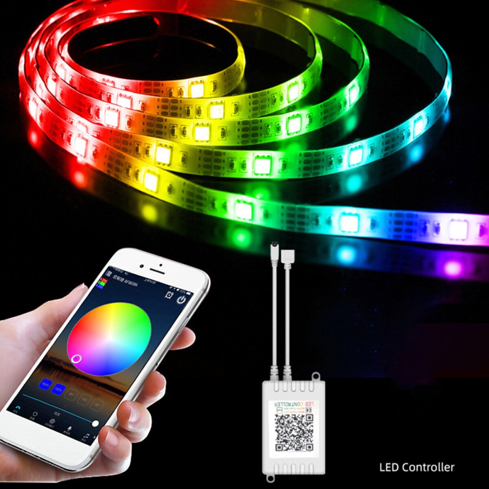 10/15M 300/450/600 LEDs 5050RGB LED Light Strip 24-Key Remote&APP Control Smart Strip  Decorations Clearance  Lights - 600LED - Image 2