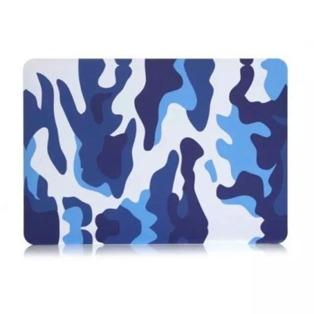 Camouflage Pattern PC Laptop Hard Case Cover Protective Shell For Apple Macbook Retina 15.4 Inch - Blue - Image 2