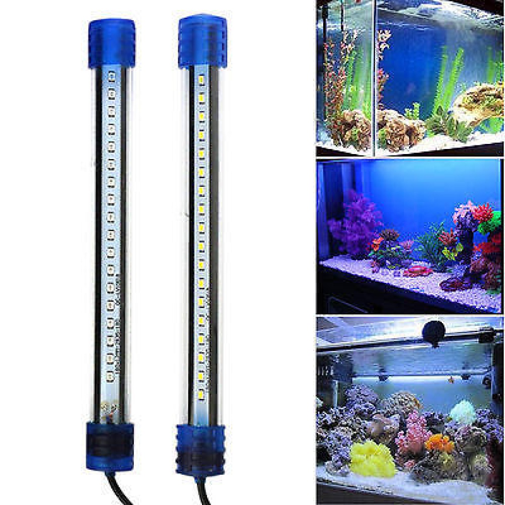 Aquarium Waterproof LED Light Bar Fish Tank Submersible Down Light Tropical Aquarium Products 3W 30CM - Colorful