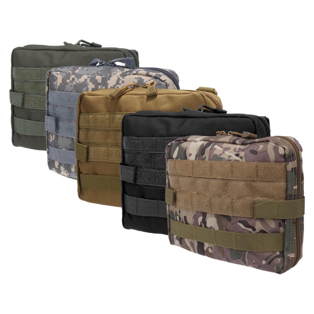 20L Military Tactical Molle Pockets Bag Outdoor Camping Hiking Toolkit Bag Magazine Utility Bag Laptop Bag - CP - Image 2