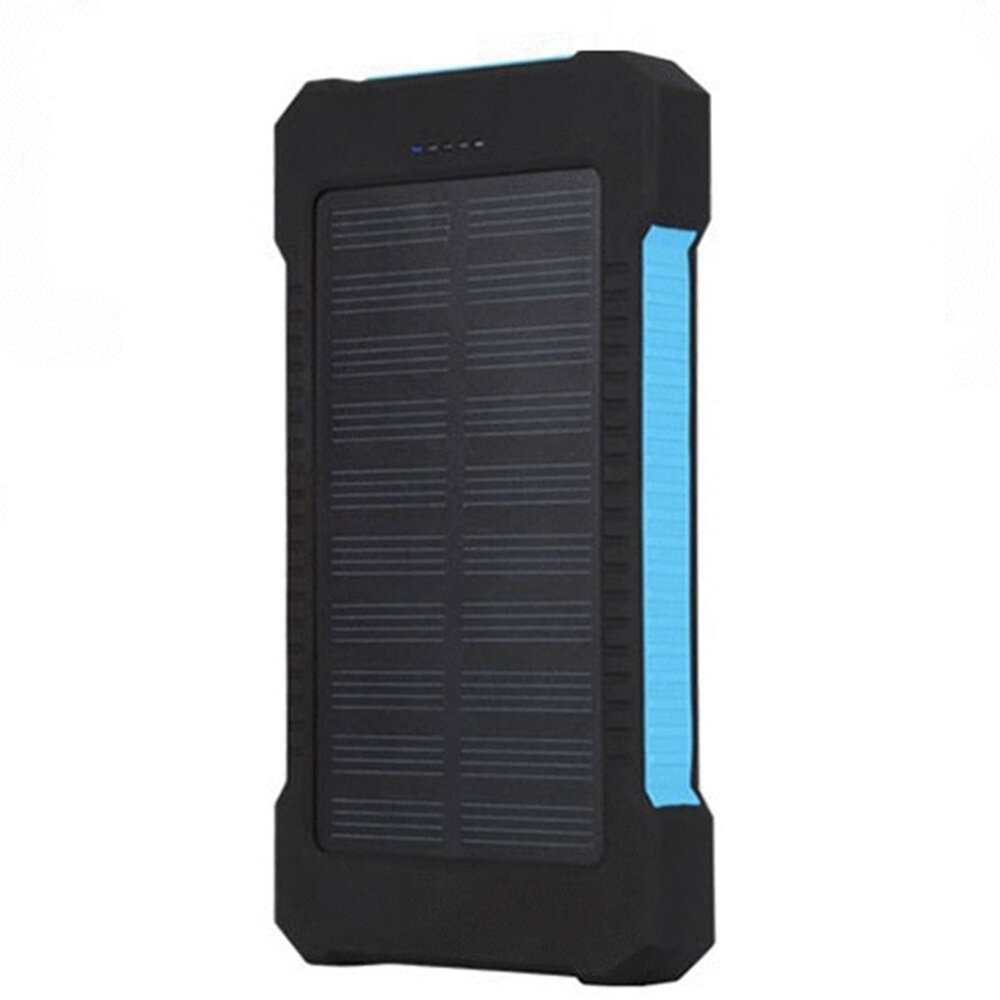 Type-C Indicator Light Solar Fast Charging Power Bank Case For iPhone XS 11Pro Huawei P30 Pro Mate 30 5G 9Pro Oneplus 7T Pro - Black - Image 2