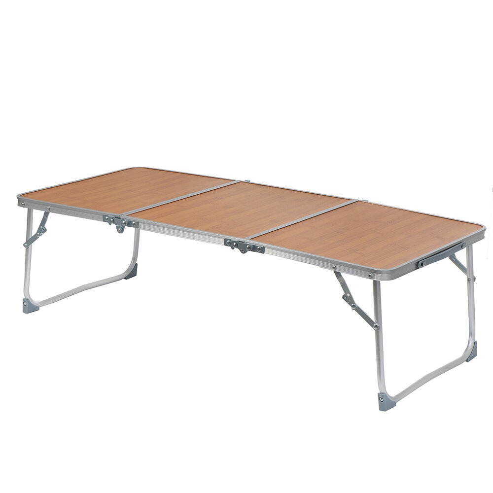 Alloy Three Fold Extended Laptop Table Portable Folding Table Outdoor Camping Dining Table Simple Small Table for Any Scenes - Image 2