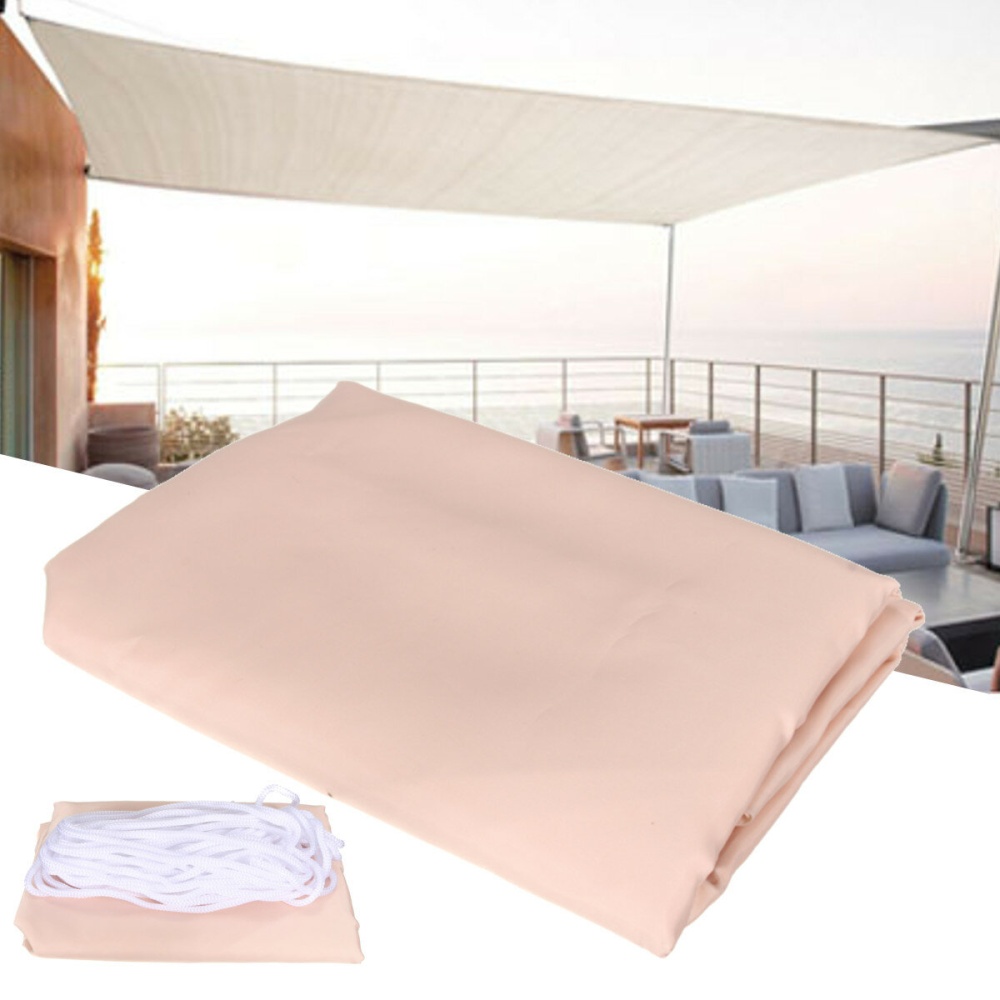 2.5x2.5M Top Sun Shade Sail Shelter Outdoor Garden Patio Car Cover Awning Canopy - Image 2