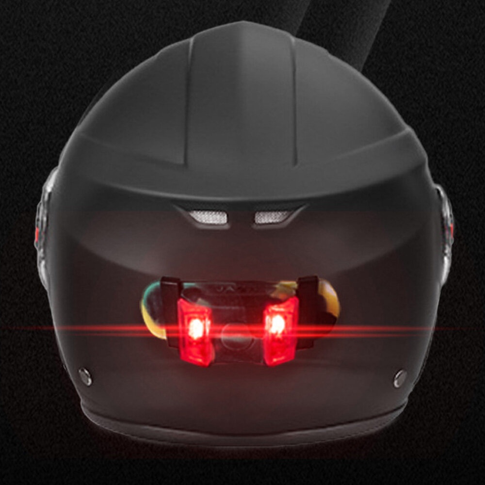 XANES® Bike Helmet Taillight 3 Modes Adjustable Waterproof Safety Warning Cycling light 26g Lightweight Outdoor Bicycle - Red