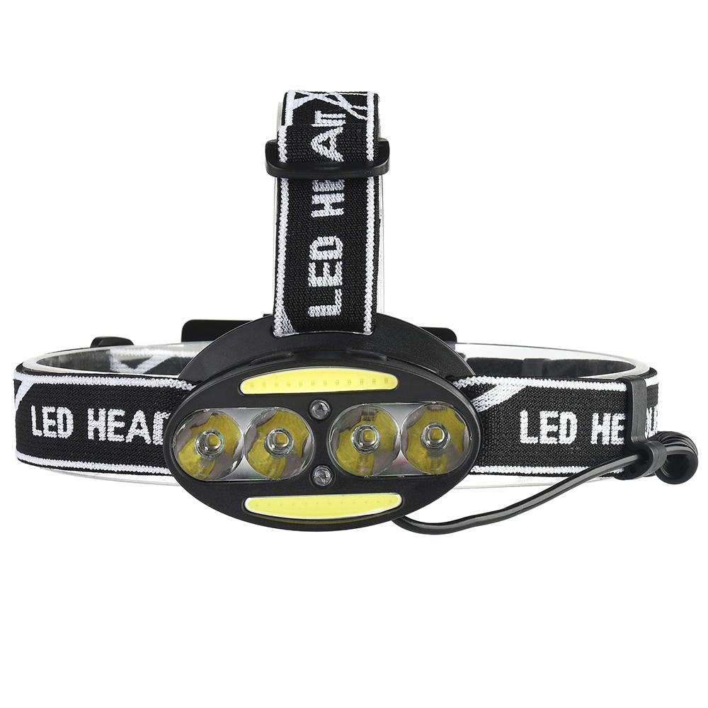 XANES 2504A 1900LM 8LED Cycling Headlamp 7 Switch Modes 4T6+2COB+2 Red Warning Light Double Switch - Image 2