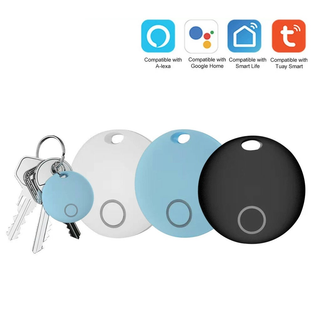 TUYA 1pcs Anti-lost Alarm Smart Tag Wireless Bluetooth Tracker Child Wallet Key Finder Locator Waterproof For Alexa Google Home - White - Image 2