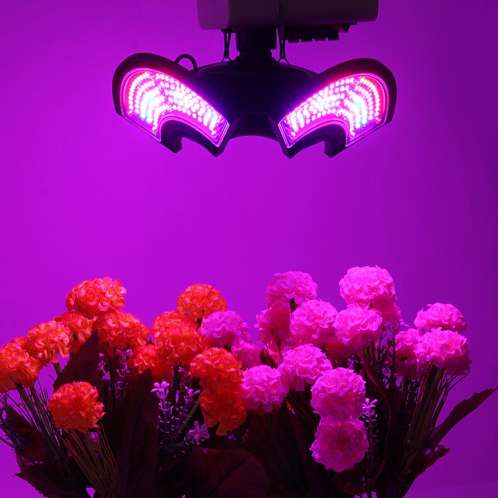 E27 LED Deformation Plant Light Waterproof Red and Blue Spectrum Plant Growth Light Greenhouse Seedling Planting Supplement Light - 288LED - Image 2