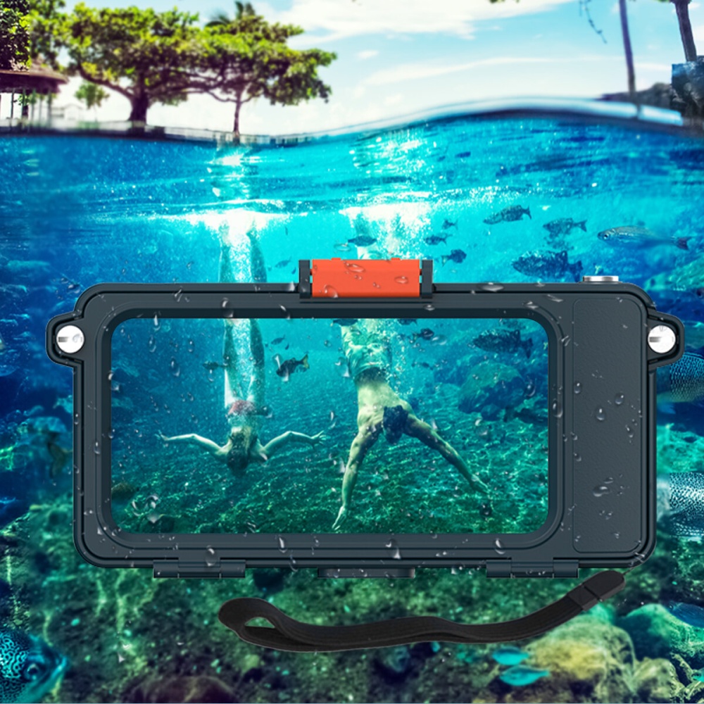 6.7 inch Professional IP68 Waterproof Mobile Phone Case with Transparent Window Take Picture Shockproof Underwater Diving Surfing Protective Case fo - Image 2