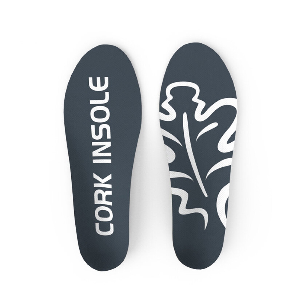 Senthmetic C2001 Men Cork Insole Arch Support Correction Sports Insoles for Casual Sports Shoes - 41 Yard EU Grey