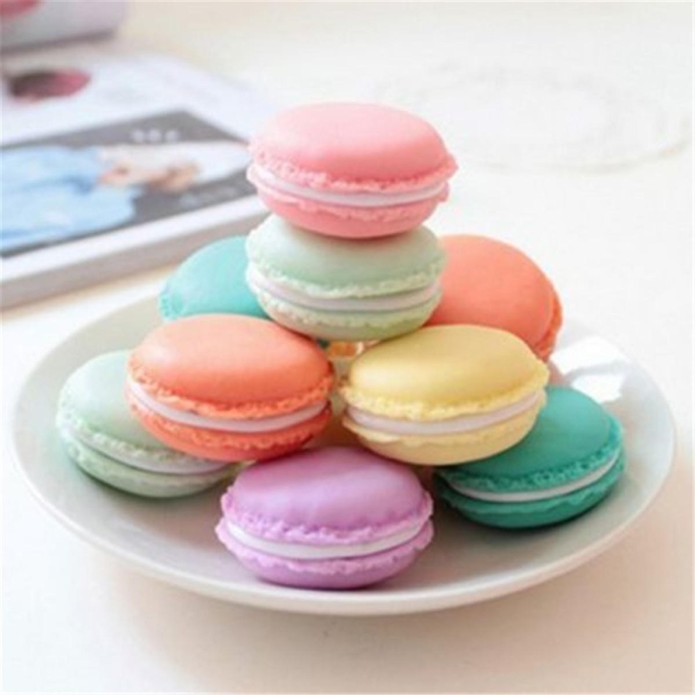 Cute Candy Color Macaron Mini Birthday Gift Box Waterproof Storage Jewelry Rings Pill Box - Blue