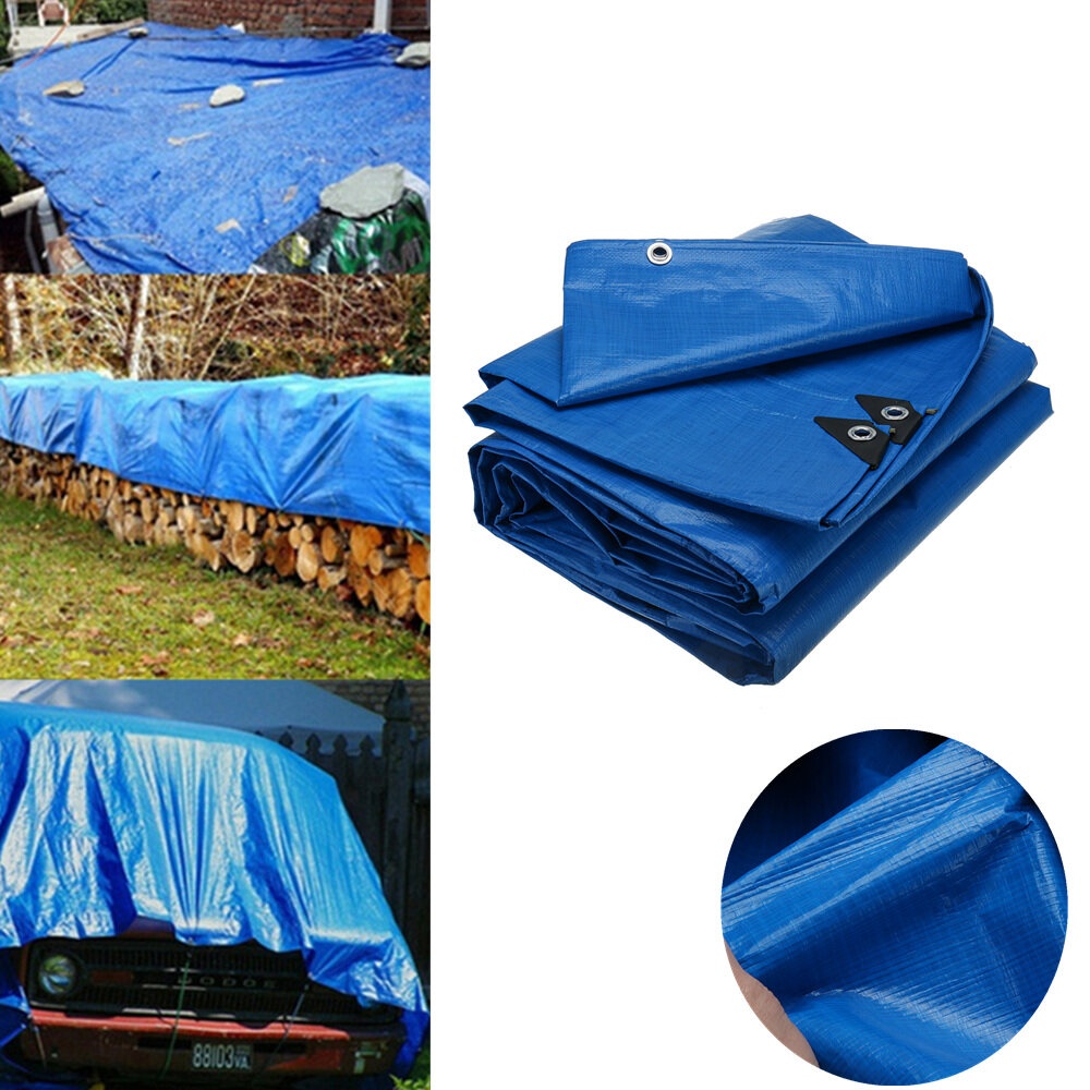 Multifunction PE Waterproof Cover Furniture Dustproof Cover Tarp Ground Picnic Mat Sunshade Shelters - M