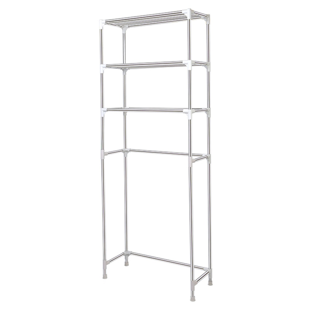 BNBS 2/3 Tiers Bathroom Storage Shelf Holder Toilet Rack Space Saver Organizers Home - 2 Layers A
