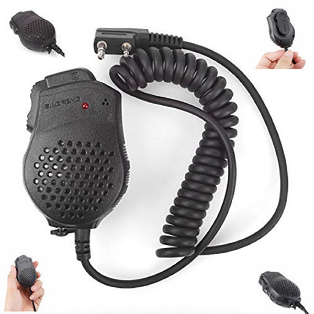 BAOFENG 8D82 Handheld Microphone Speaker Double PTT Speaker Radio Walkie Talkie Accessories - Image 2