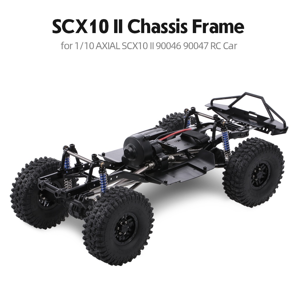 313mm 12.3"" Wheelbase Assembled Frame Chassis for 1/10 RC Crawler Car SCX10 II 90046 90047 Without wheels - Image 2