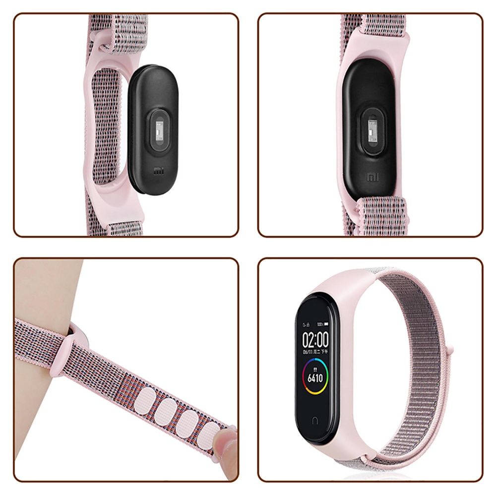 Nylon Loopback Integrated Design Watch Band Strap for Xiaomi Mi Band 4&3 Non-original - 1 - Image 2