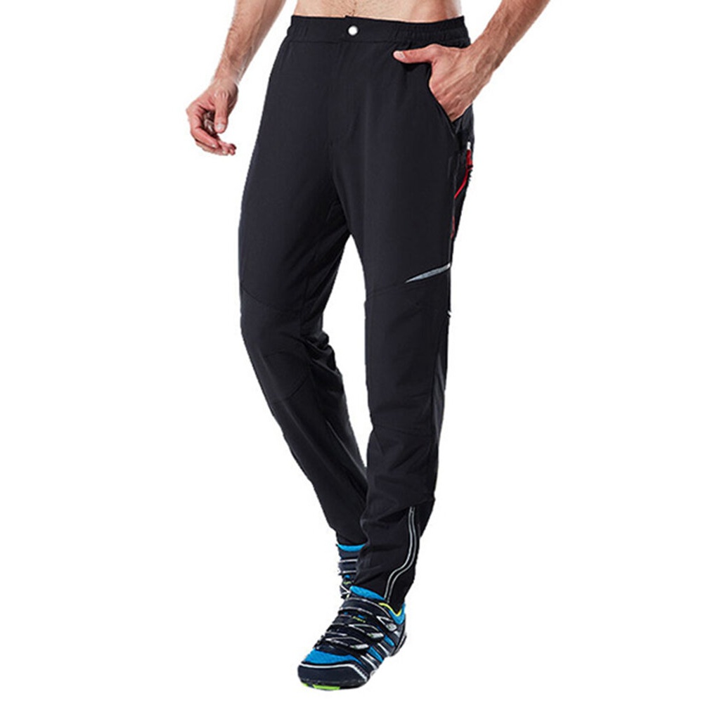 Outdoor Water Repellent Leisure Hiking Pants Fishing Riding Trousers - S Black