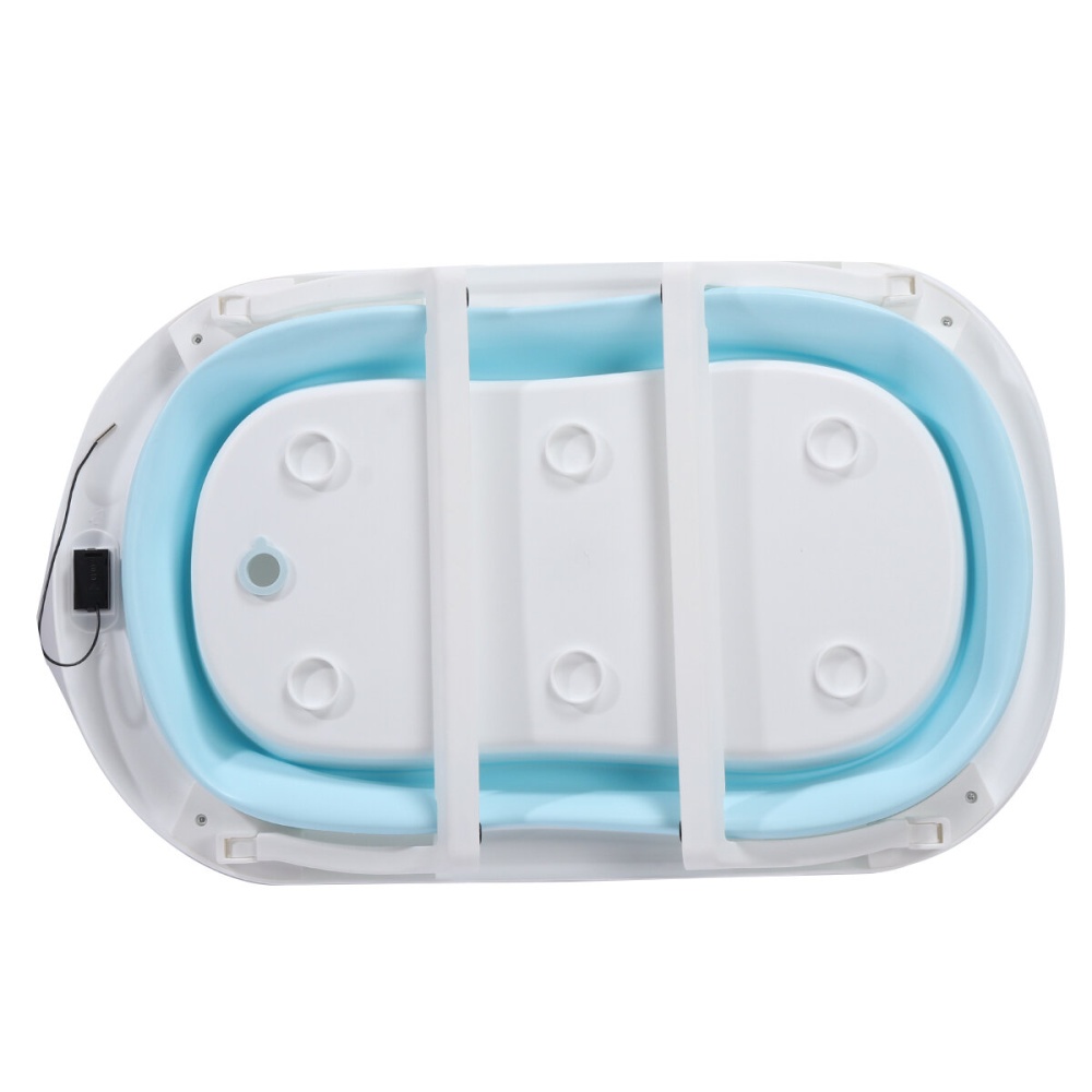 Portable Foldable Baby Bathtub Infant NewbornnBath Tub Temperature Sensitive - Blue - Image 2