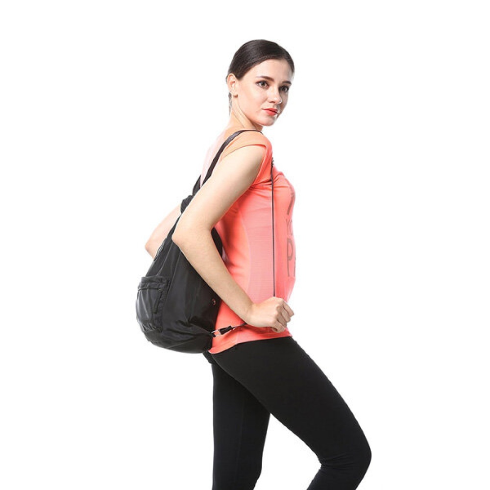 KC-SK01 Travel Waterproof Storage Bag Wet Dry Seperated Drawstring Bag Light Weight Backpack - Rose