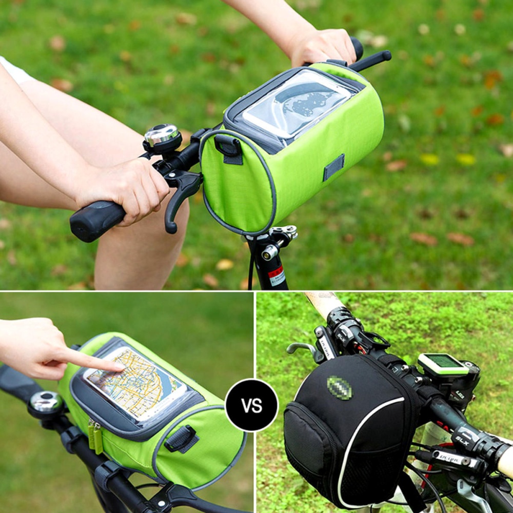 BIKIGHT Portable Useful Bicycle Waterproof Bag for Phone with Touch Screen Waist Bag - Green - Image 2