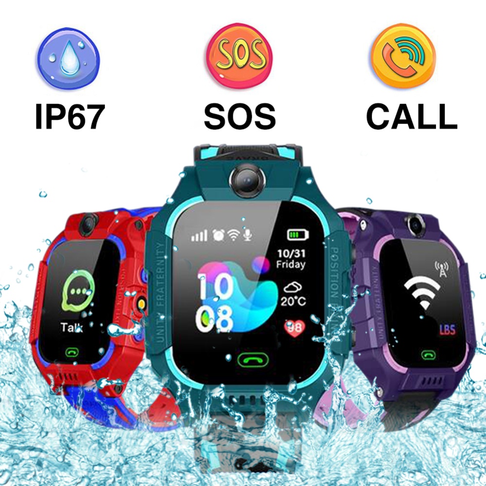 Q19 Positioning Touch Screen Camera Phone Smart Watch Life Waterproof Indonesian Version For Kids Gift purple - Image 4