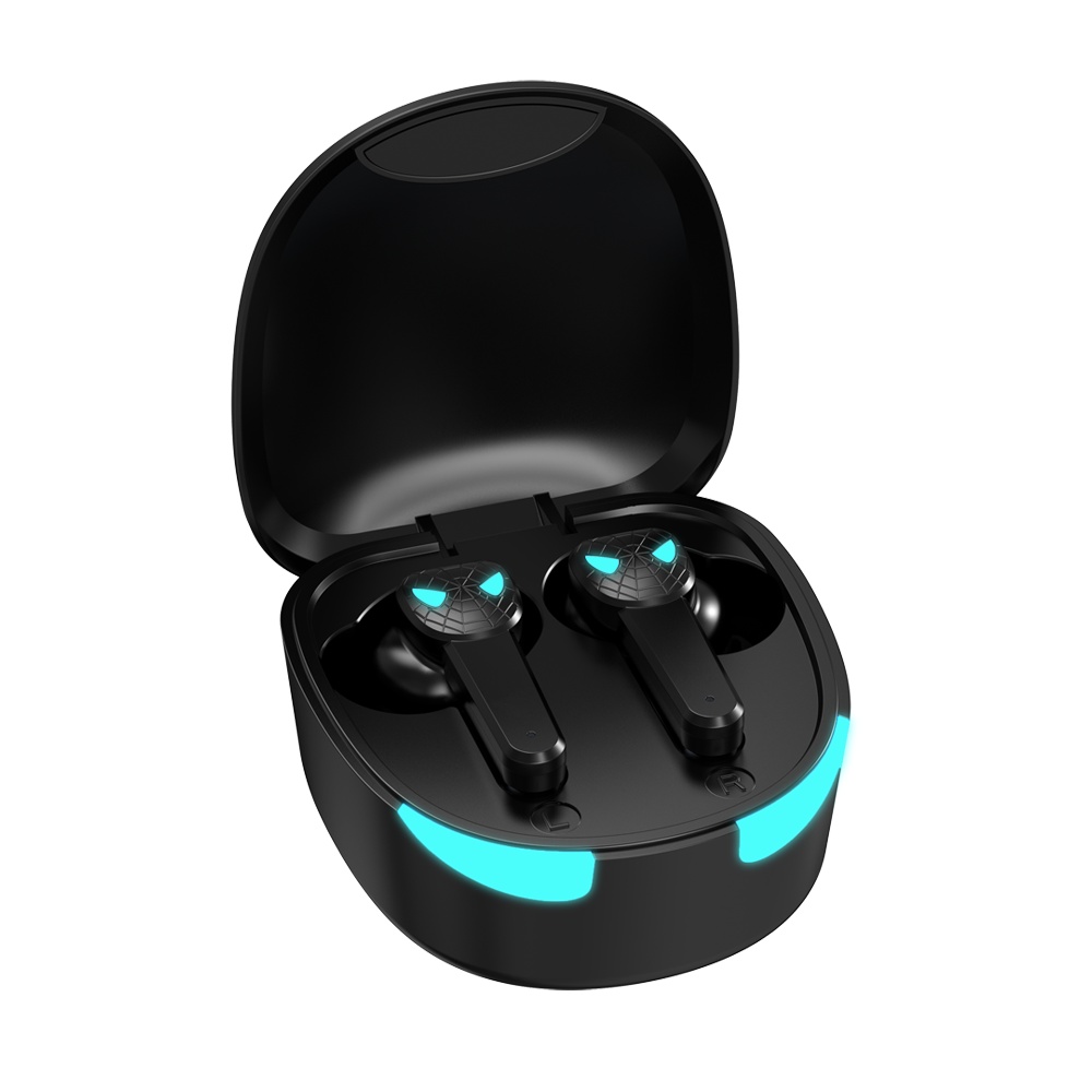 1 Pair Earphone Voice Control Multi-point Link Gaming Bluetooth-compatible 5.1 Headset Black - Image 2