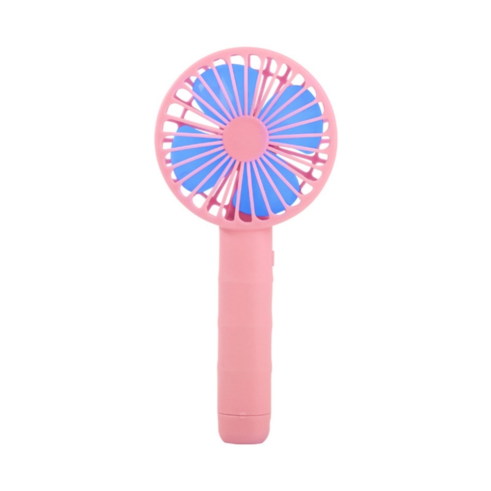 Portable Mini Fan Handheld Battery Powered Desktop Air Cooler Outdoor Travel Hand Pink