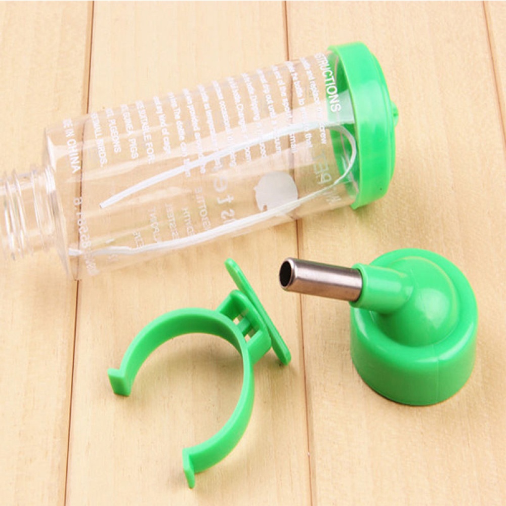 Hanging Water Bottle, Dispenser Feeder, No Drip, Leak Proof Kettle, 2 Size for Choice, Fit Hamster, Guinea Pig, Rabbit, Dog Green_80ml - Image 3