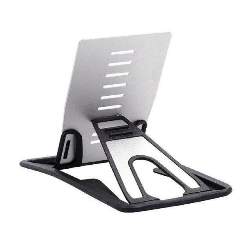 9-Gear Height Adjustable Tablet / Phone Holder Portable Aluminum Alloy Desktop Stand Bracket for Samsung Galaxy S21 POCO X3 NFC - Silver - Image 2