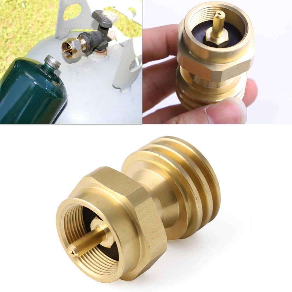 Outdoor Camping BBQ Cooking Stove Conversion Adapter 1LB Propane Tank Refill Adapter - Image 2