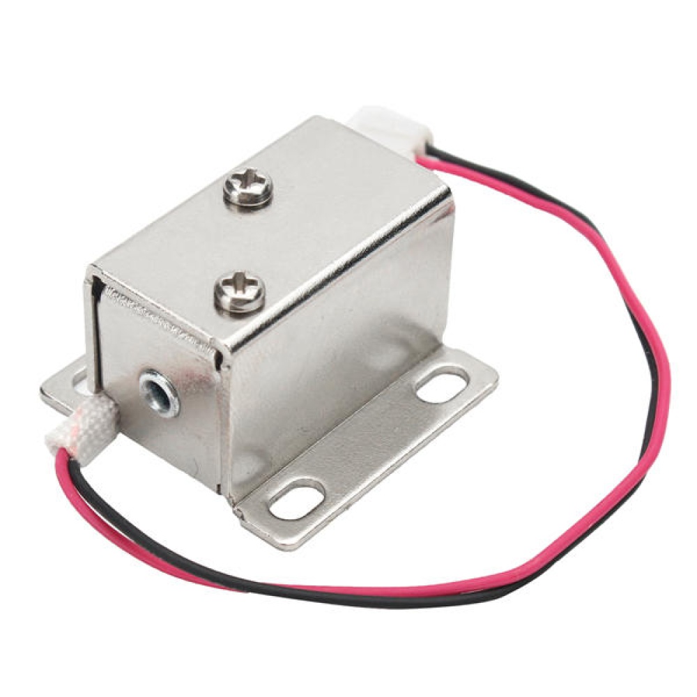 12V 0.34A Electronic Lock Catch Electric Release Assembly Solenoid for Door Gate Drawer - 14x14mm - Image 2