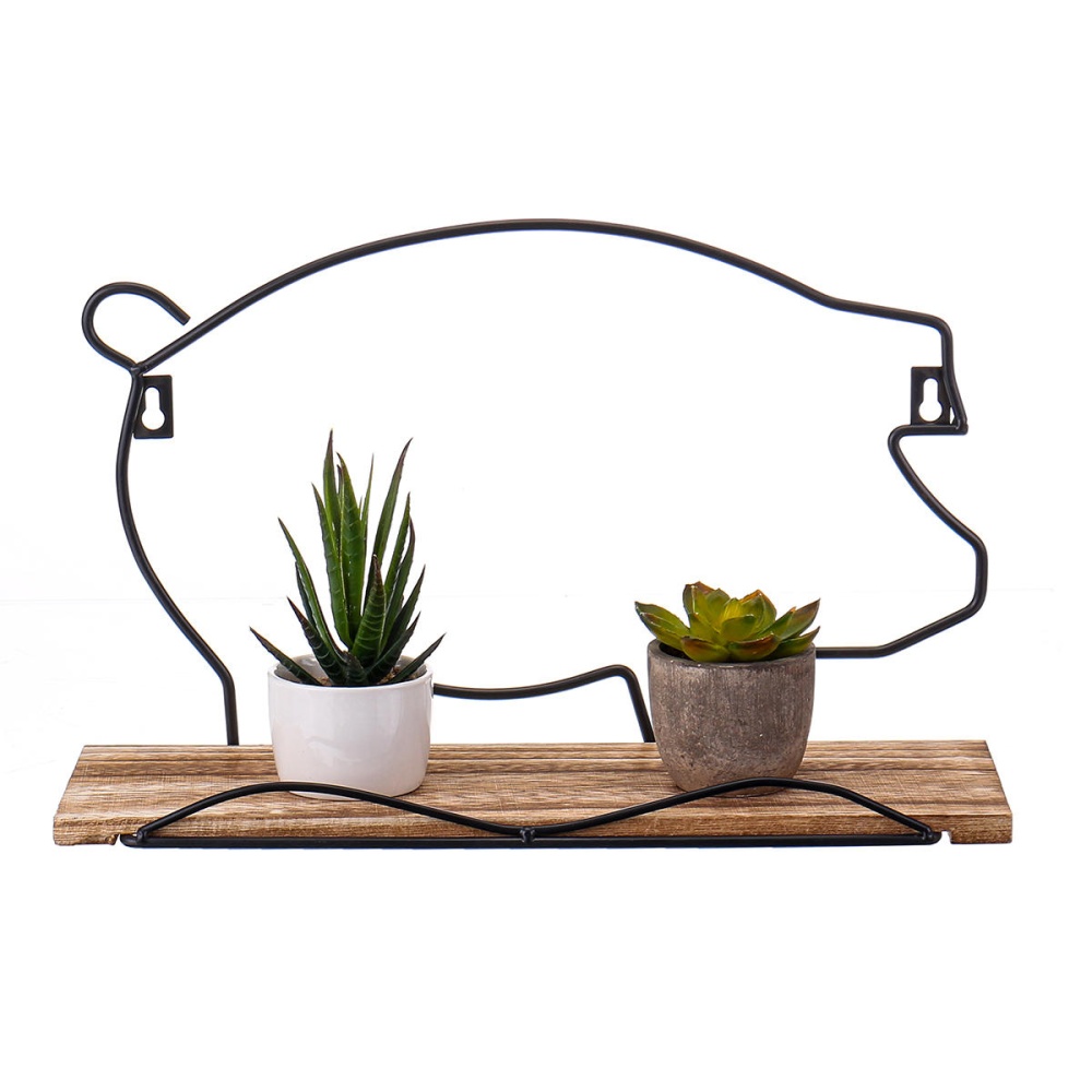 Creative Animal Style Wall Hanging Iron Shelf Storage Rack Kitchen Home Organizer Wall Mounted - Image 2