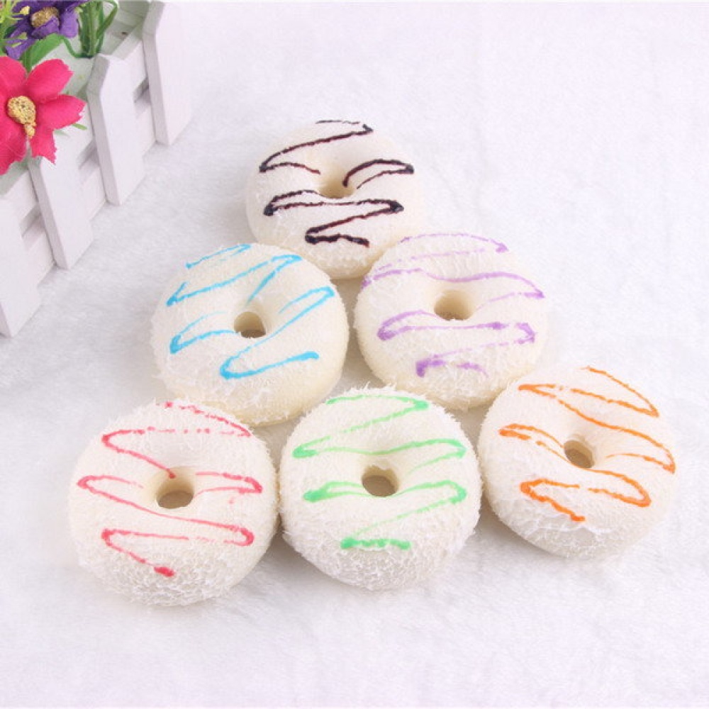 10PCS 7CM Random Color Squishy Coconut Cream Donuts Fridge Magnet Cream Scented - Image 2