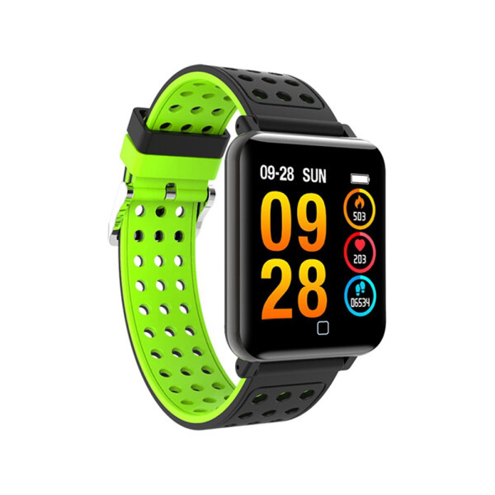 M19 1.3inch Training Modes Heart Rate Blood Pressure Monitor Fitness Tracker Smart Wristband - Red - Image 2