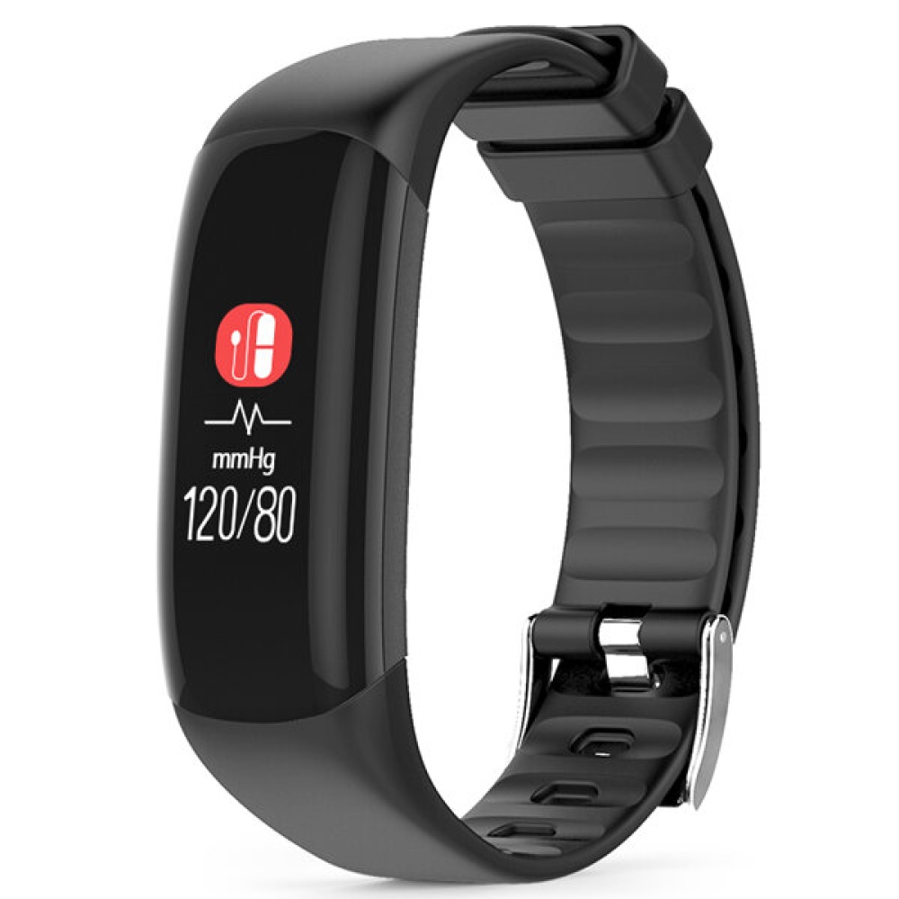 P7 0.96inch Blood Pressure Heart Rate Sleep Monitor Fitness Tracker Sport Smart Wristband - Black - Image 2