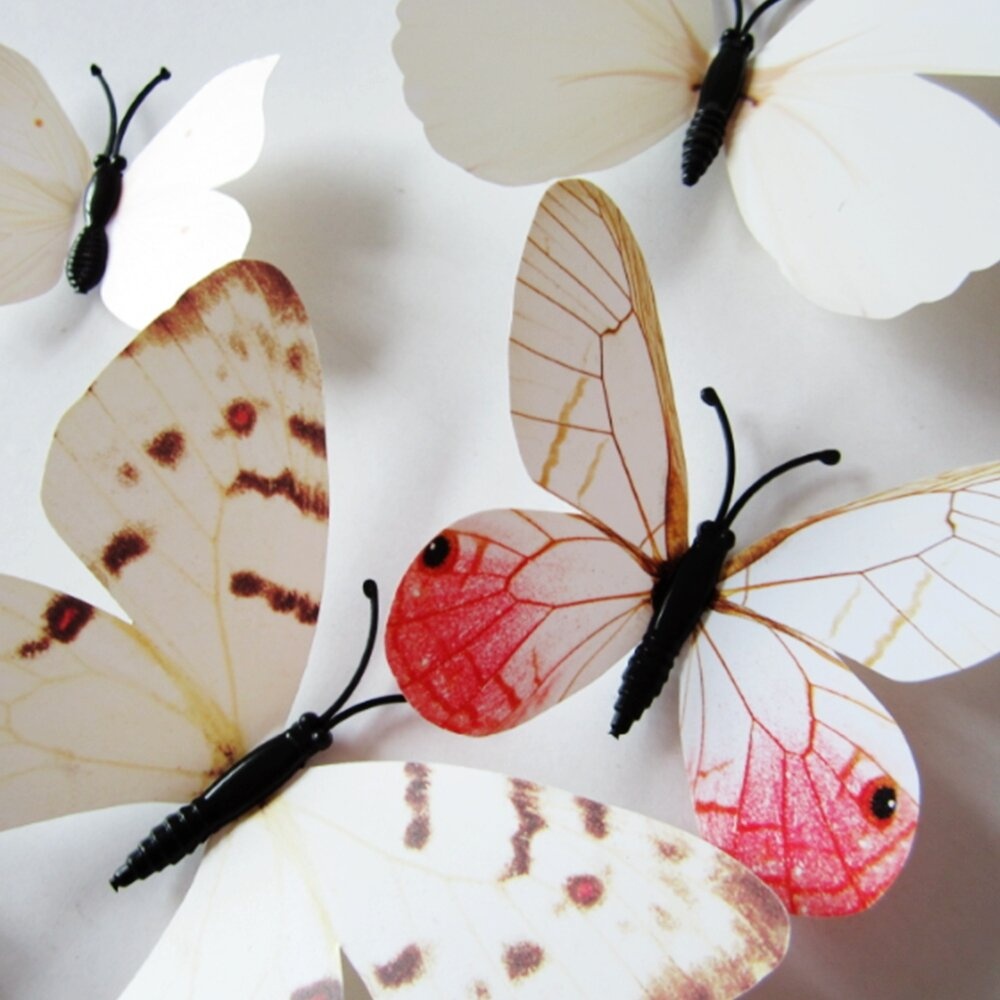 12x 3D Butterfly Magnetic Removable Stickers Wall Stickers Decal Decor Decal - 2 - Image 2