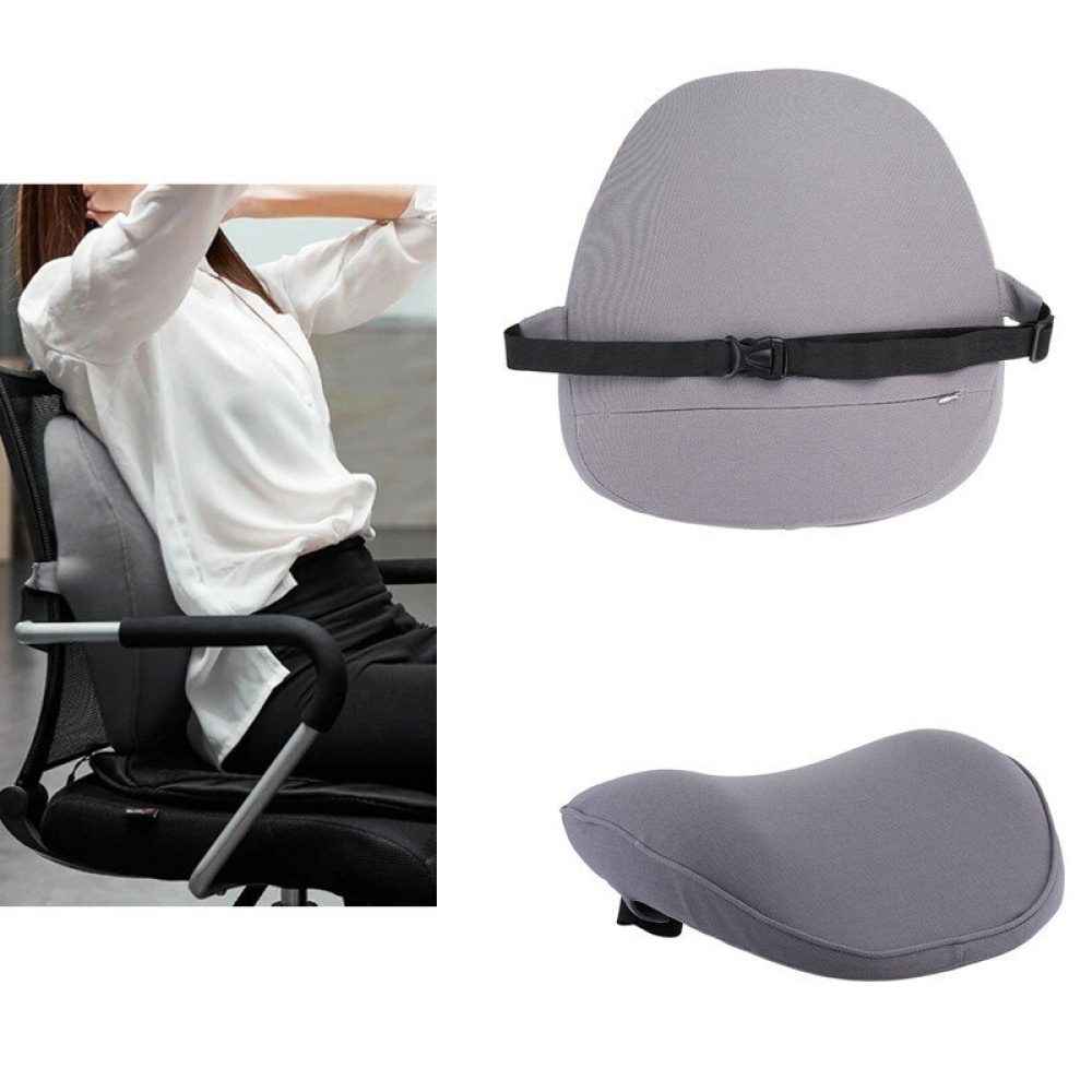 Travel Waist Cushion Pillow Car Rest Sleep Waist Support from Xiaomi Youpin - lumbar cushion Gray