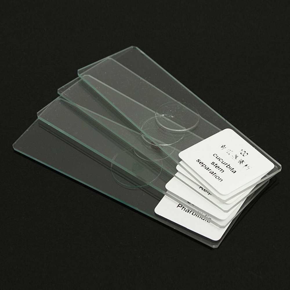 100PCS Glass Prepareed Microscope Slides Basic Science Microscope Observation Piece - Image 2