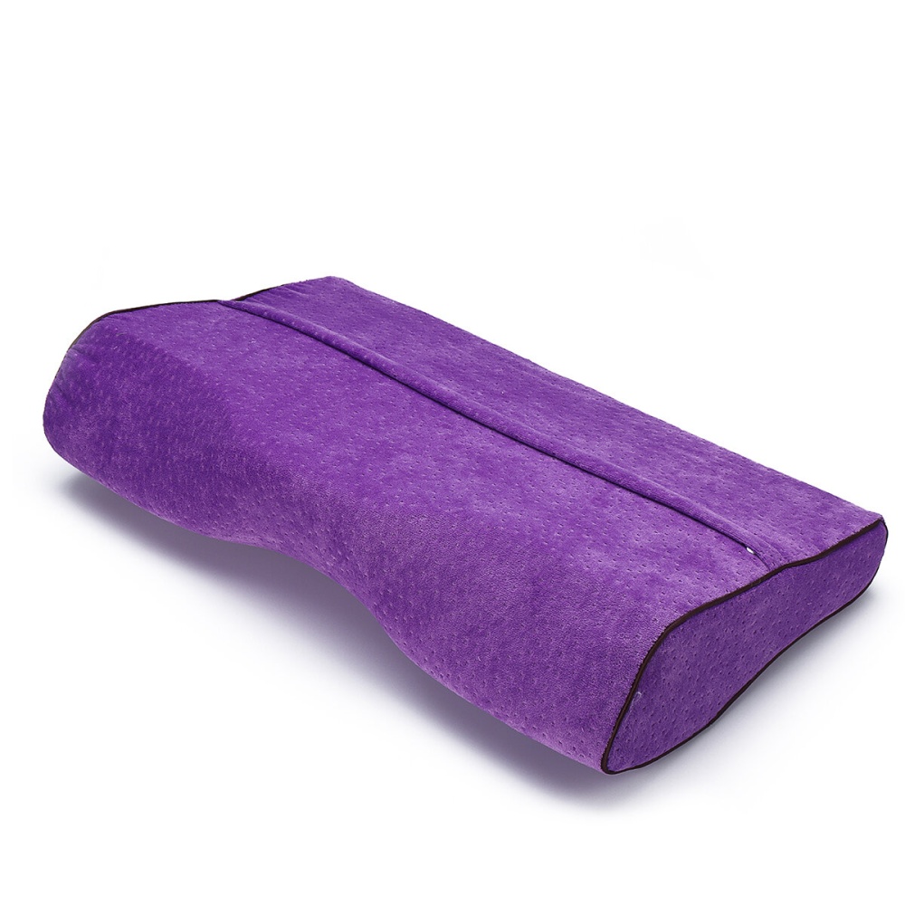 Professional Slow Rebound Memory Pillow Outdoor Travelling Hiking Office Home Relieve Fatigue Extension Pillow - Purple - Image 2