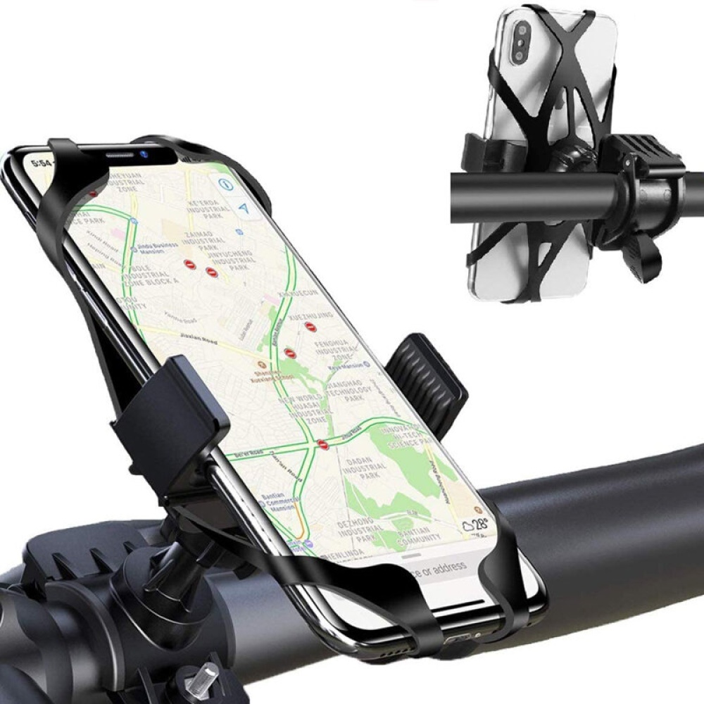 Bike Phone Mount for iPhone 11 PRO Max HuaWei Motorcycle Bicycle Phone Mount Mountain Bike Mount Bike Accessories - Black - Image 2