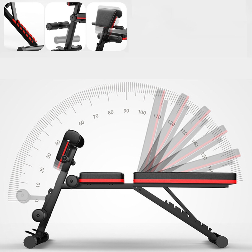 Multifunctional 5-in-1 Foldable Exercise Bench 7 Gears Adjustable AB Abdominal Training Fitness Weight Bench Max Load 350kg - Image 2