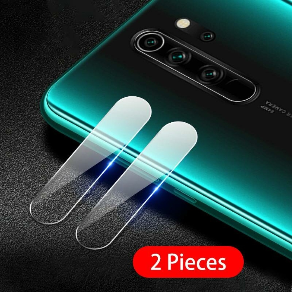 2PCS Anti-scratch HD Clear Tempered Glass Phone Camera Lens Protector for Xiaomi Redmi Note 8 Pro Non-original - Image 2