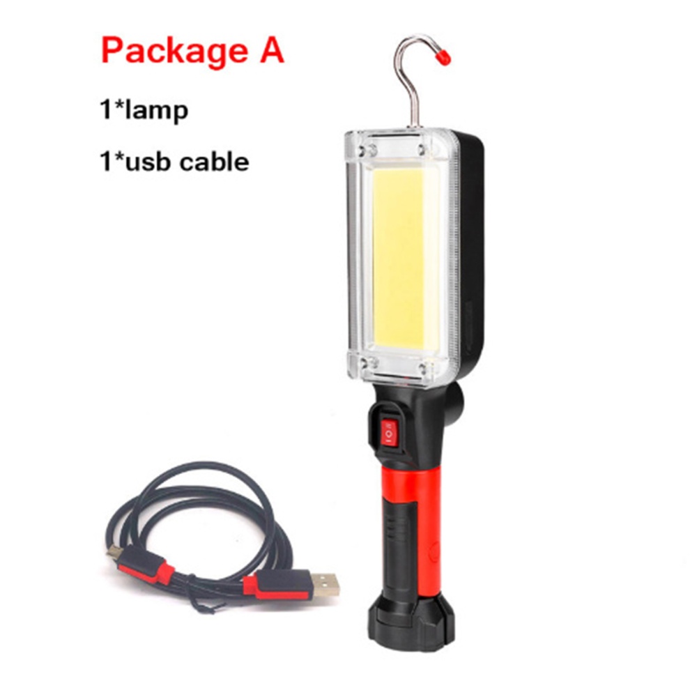 Powerful Portable Led Work Light 700lm Waterproof USB Rechargeable Red