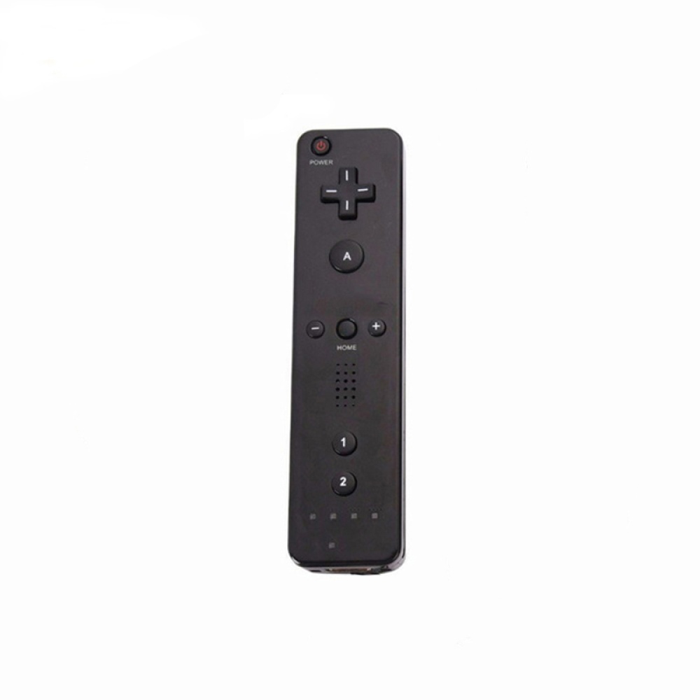 Remote Controller Game Handle for Wii (Without Silicone Sleeve and Hand Rope) black