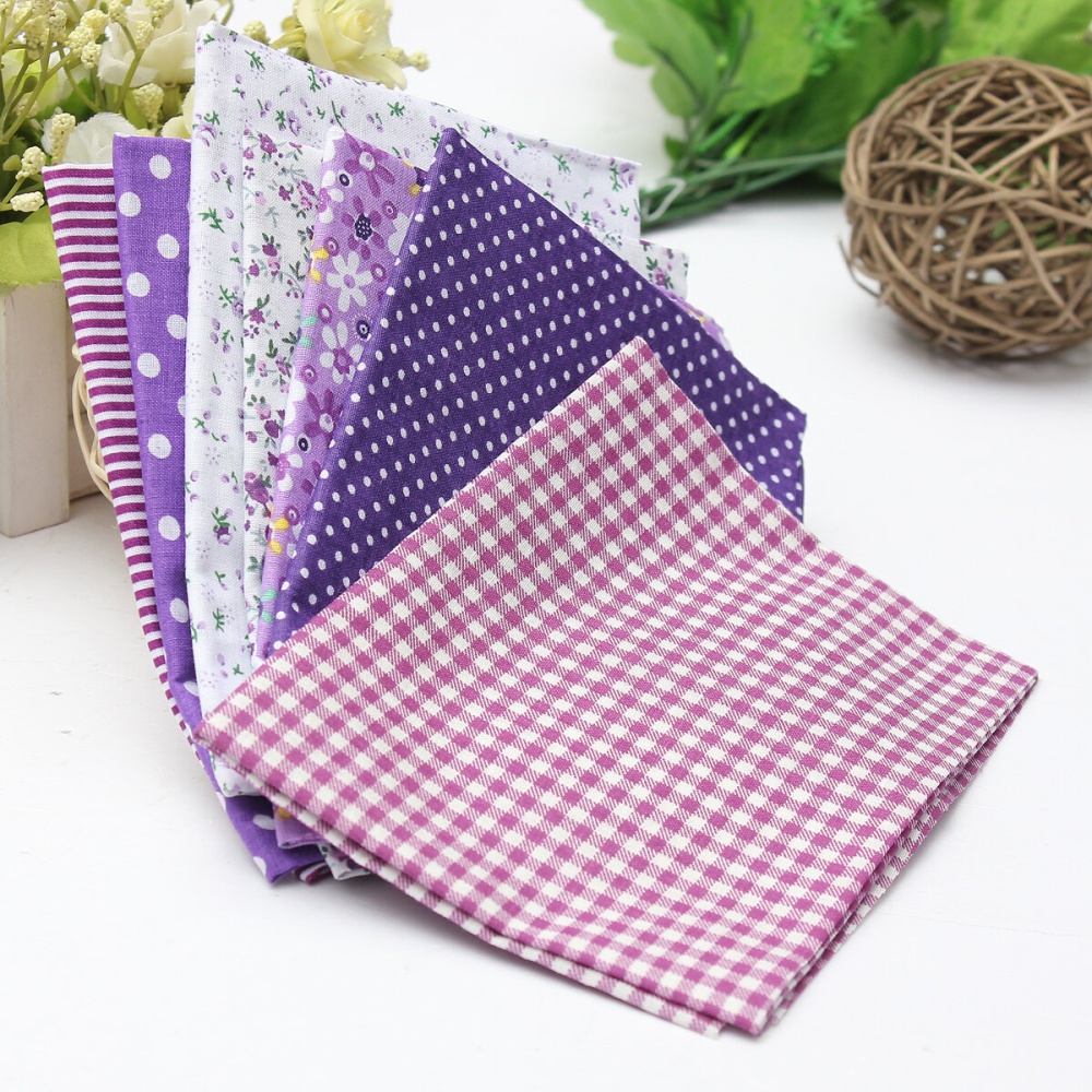 7PCS Assorted DIY Cotton Cloth Non-toxic Eco-friendly Patchwork Cloth - Image 2