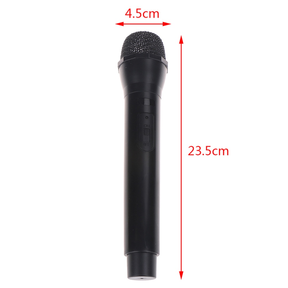 Simulation Microphone Model Media Interview Performance Props Children Educational Toys Black - Image 3