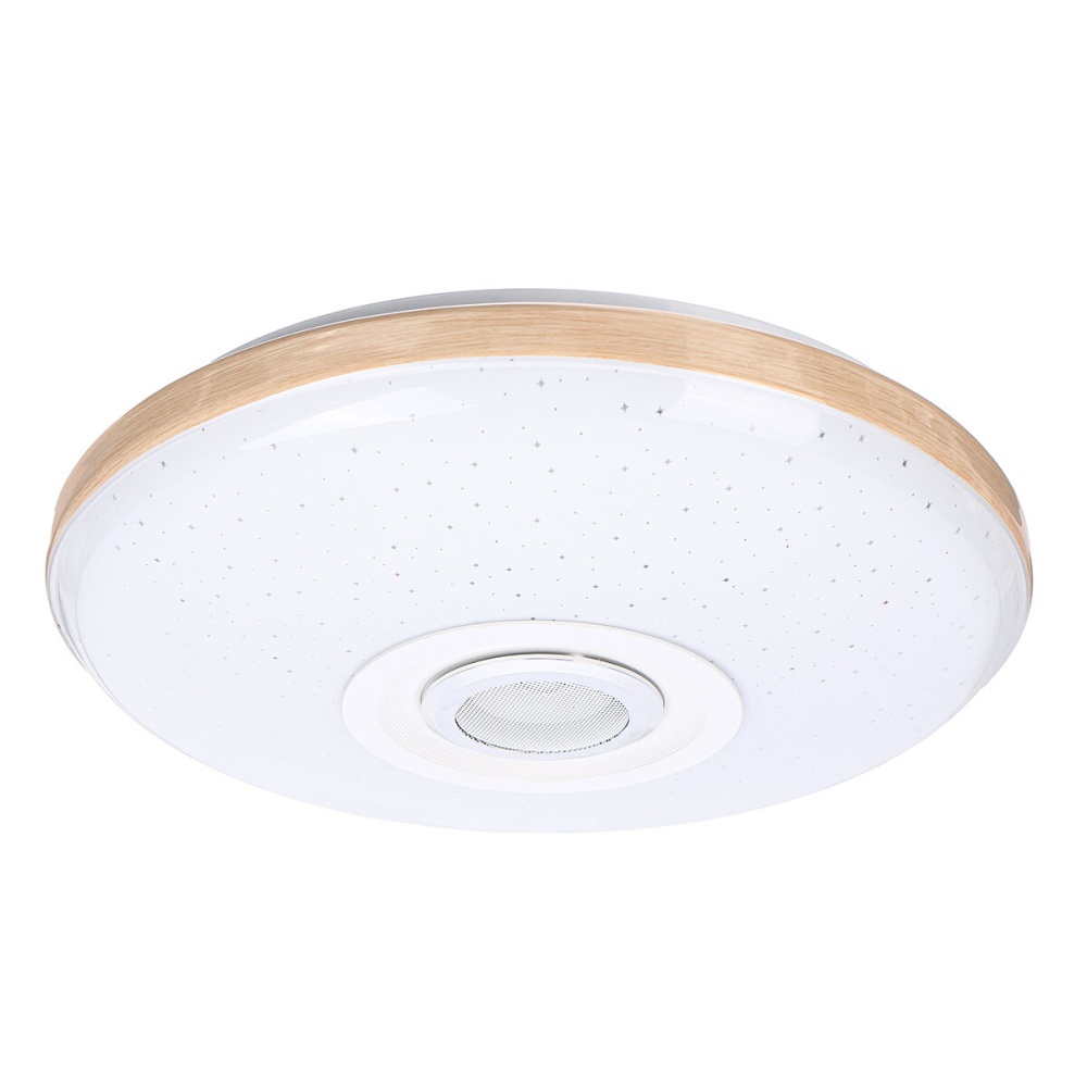 120W LED Ceiling Lamp Bluetooth Music Speaker Dimmable RGB Light Remote Control - Image 2