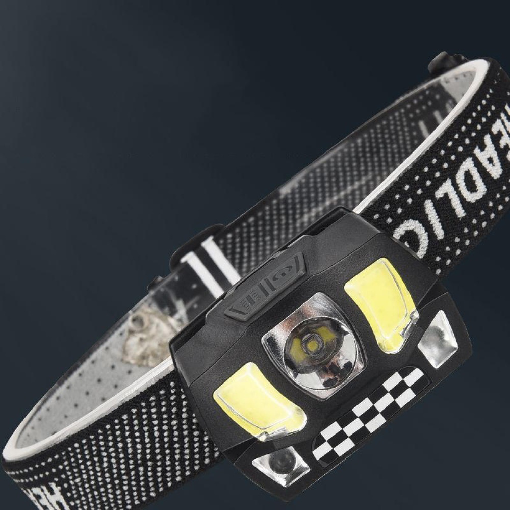 XANES® HL9 800LM COB+XPG Induction Sensor Headlamp 3 Modes USB Charging 45° Rotation Cycling Hunting Emergency Lantern